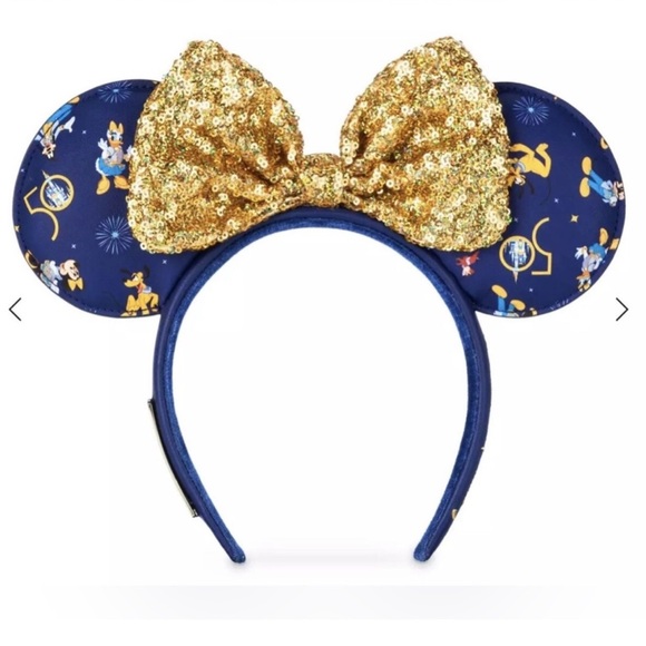 Disney World Accessories - DisneyWorld 50th Anniversary Minnie Ears